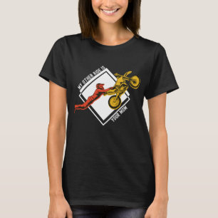 Camiseta Engraçado, Bicicleta Motocross Minha Outra Rida É