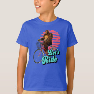 Camiseta Engraçado Bigfoot ciclismo, vamos andar