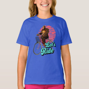 Camiseta Engraçado Bigfoot ciclismo, vamos andar