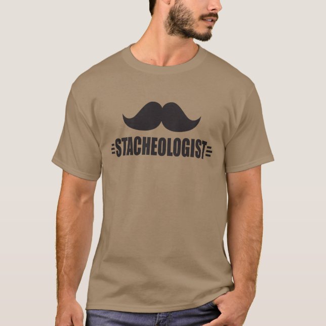 Camiseta Engraçado bigode (Frente)