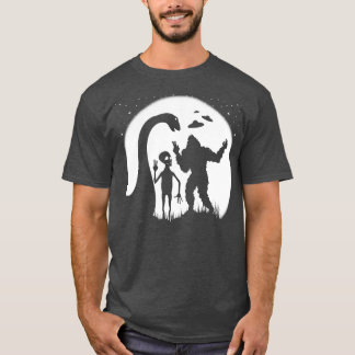 Camiseta Engraçado Bigoot Nessie E