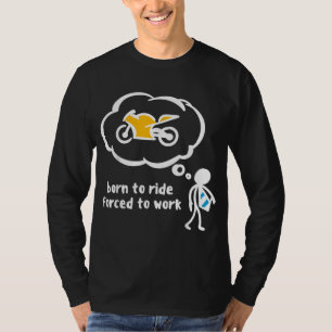 Camiseta Engraçado Biker Dizendo Ride Bike Dizendo Moto Mot