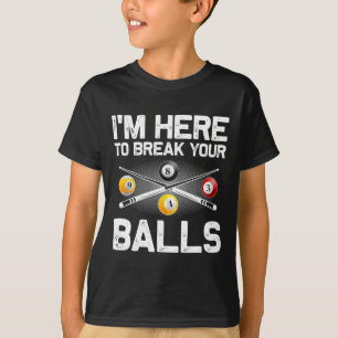 Camiseta Engraçado Billiard Art Para Homens Mulheres Billia