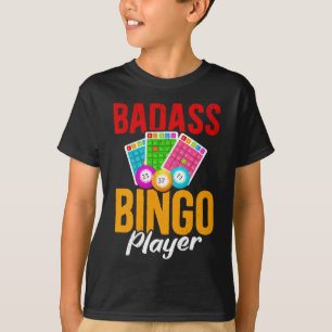 Camiseta Engraçado Bingo Balls Sarcástico Jogador de Bing