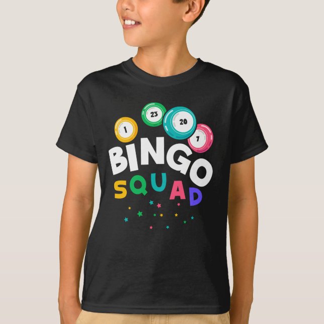 Camiseta Engraçado Bingo Team Jogo Humor (Frente)