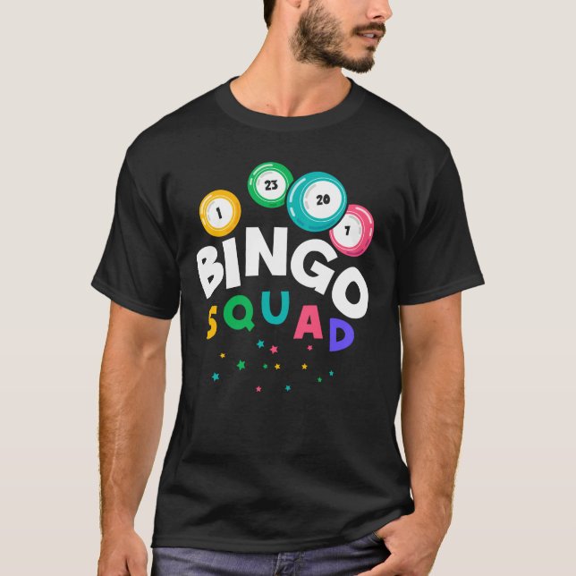 Camiseta Engraçado Bingo Team Jogo Humor (Frente)