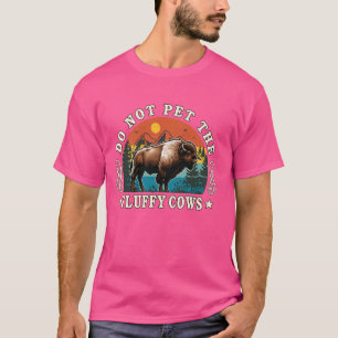 Camiseta Engraçado Bison Não Põe As Vacas Fluffy Bison Love