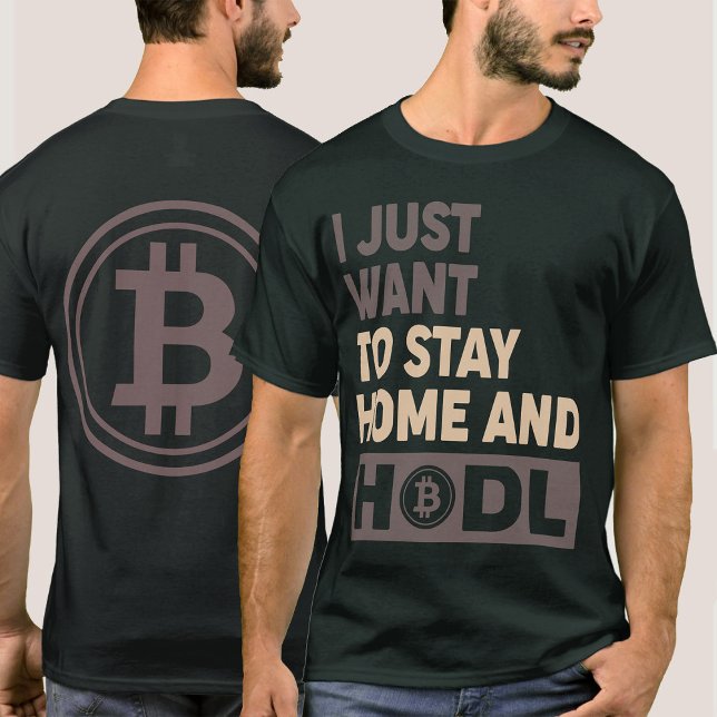 Camiseta Engraçado Bitmoney Gift Logotipo Frente/Traseira T (Criador carregado)