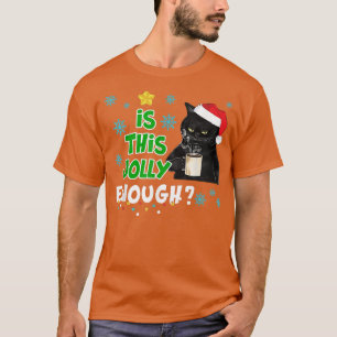 Camiseta Engraçado Black Christmas Light Papais noeis Este