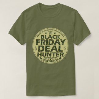 Camiseta Engraçado Black Friday Deal Hunter Compra