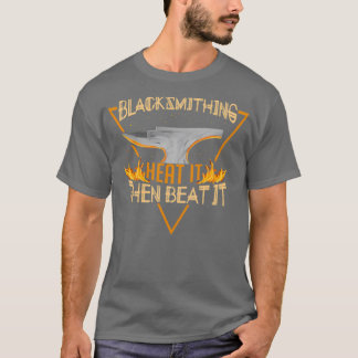 Camiseta Engraçado Blacksmith Trabalho Aquecer E Depois Bat