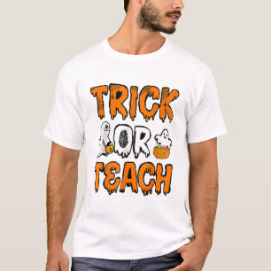 Camiseta Engraçado Bo Ghost Trick Ou Ensine O Professor Fan