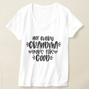 Camiseta Engraçado, boa aparência vovó, arte de palavras