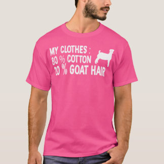 Camiseta Engraçado Boer Mostra Minhas Roupas De 20 Cabelos