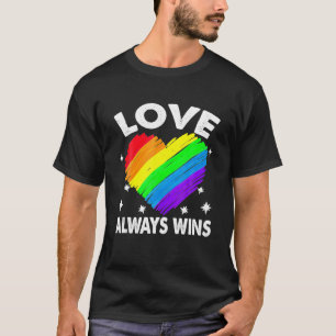 Camiseta Engraçado, bom coração do arco-íris ganha orgulho
