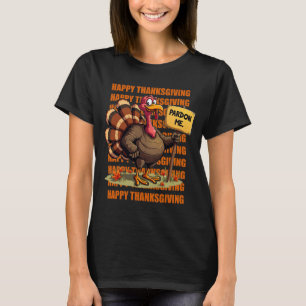 Camiseta Engraçado Bom Dia de Ação de Graças à Turquia Pard