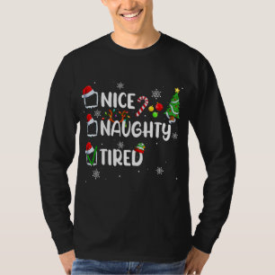 Camiseta Engraçado Bom Paraíso de Natal Cansado