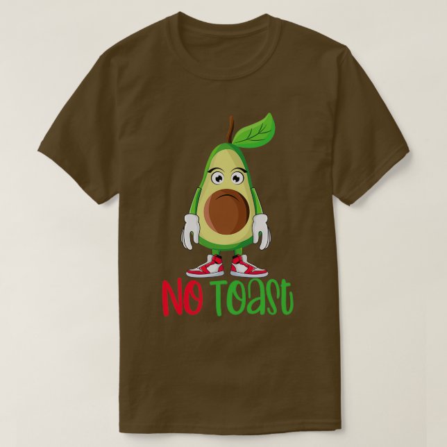 Camiseta Engraçado, Bonito Avocado, Soquete De Café Da Manh (Frente do Design)