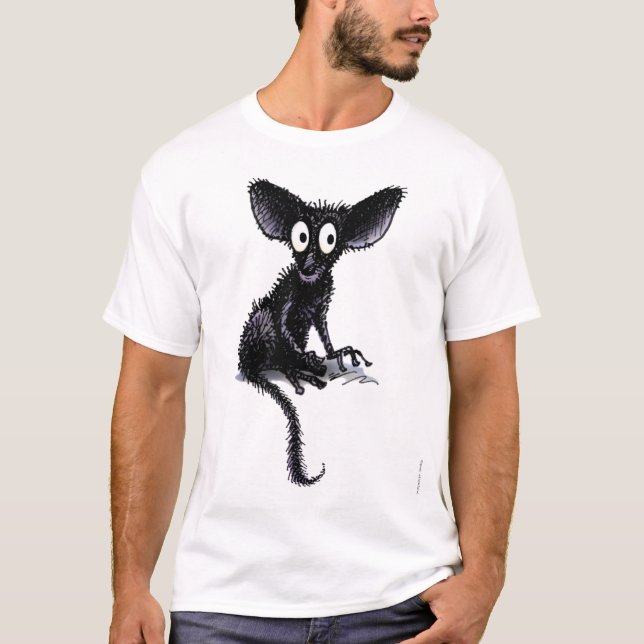 Camiseta Engraçado bonito Aye-Aye (Frente)