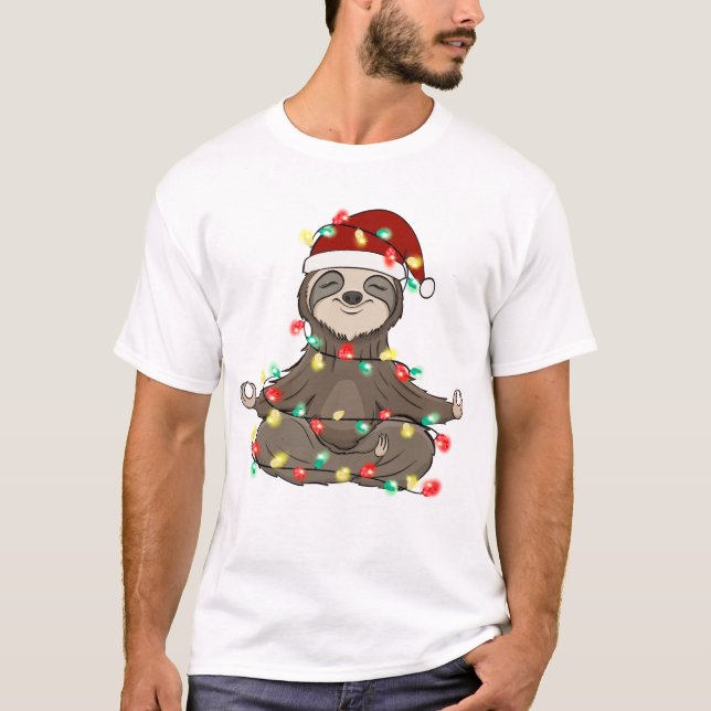Camiseta Engraçado, Bonito Natal Lama (Frente)