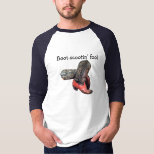 Camiseta Engraçado Boot Boot Western