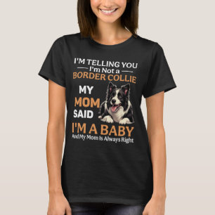 Camiseta Engraçado Borda Collie