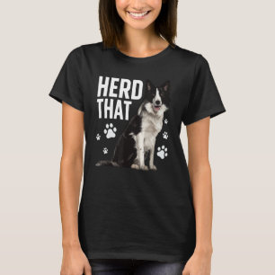Camiseta Engraçado Borda Collie Art Para Homens Fronteira C