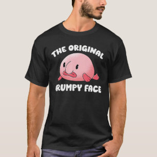 Camiseta Engraçado Borrão, O Rosto Grumante Original