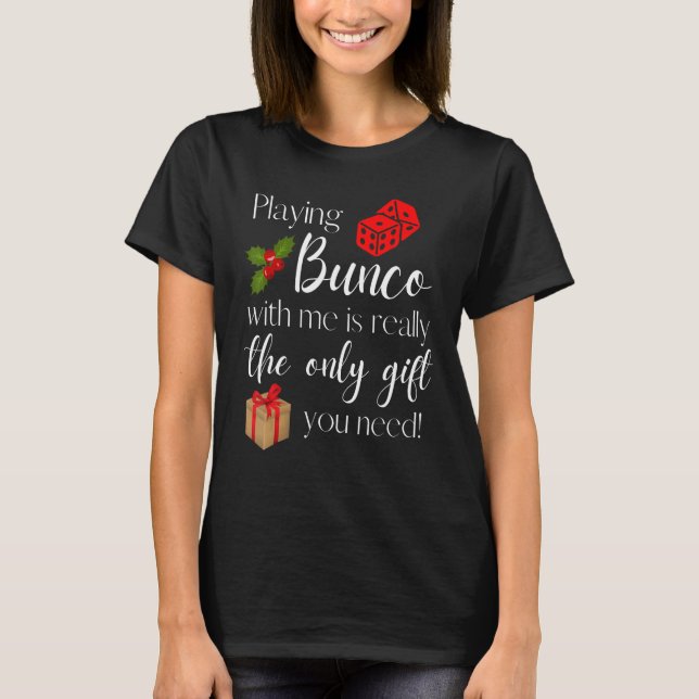 Camiseta Engraçado Brincar De Natal Comigo É Dotado (Frente)