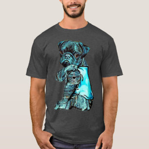 Camiseta Engraçado Brindle Pug Dog Eu Adoro Tatto Pai Brind