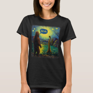 Camiseta Engraçado Bruh Bigfoot Loch Ness Monster Squatch S