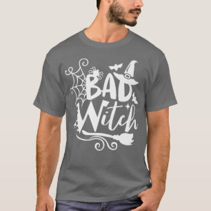 Camiseta Engraçado Bruxa Má Halloween