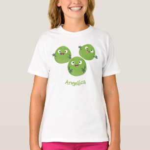 Camiseta Engraçado Bruxelas brota caricatura de legumes