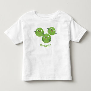 Camiseta Engraçado Bruxelas brota caricatura de legumes