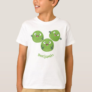 Camiseta Engraçado Bruxelas brota caricatura de legumes