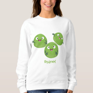 Camiseta Engraçado Bruxelas brota caricatura de legumes