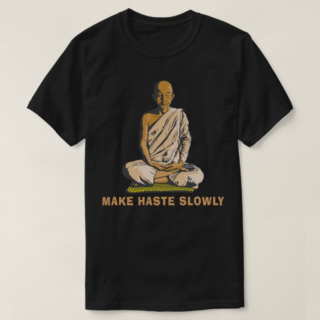 Camiseta Engraçado Buda Cotação 2 (Frente do Design)