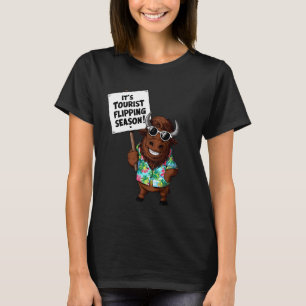 Camiseta Engraçado Buffalo É Estação Turística de Inversão