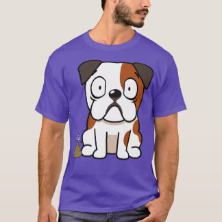 Camiseta Engraçado Bulldog Cheira Poo Poo Poo