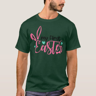 Camiseta Engraçado Bunny Ouve Minha Primeira Páscoa Mamãe C