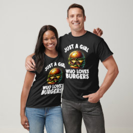 Camiseta Engraçado Burger Art Para Meninas Hamburger