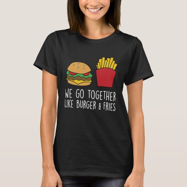 Camiseta Engraçado Burger Quote Hamburger Cheeseburger Love (Frente)