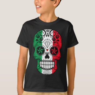 Camiseta Engraçado cabeça do crânio mexicano Cinco de Mayo 