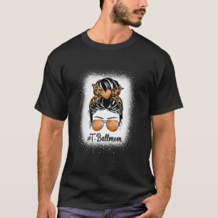 Camiseta Engraçado Cabelo de freio T Ball Mãe de futebol Mã