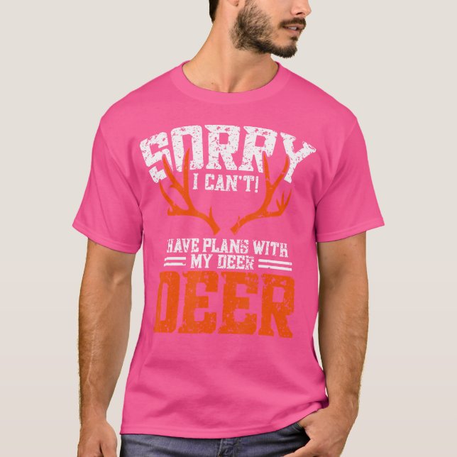 Camiseta Engraçado Caça aos Veados (Frente)