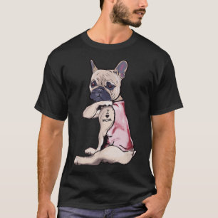 Camiseta Engraçado Cachorro, Adoro Mamãe, Tatuagem, Present