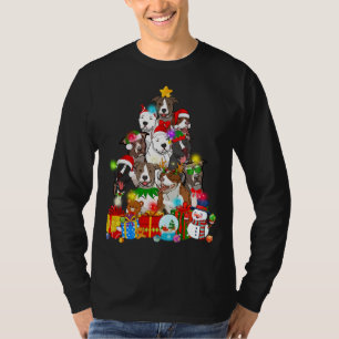 Camiseta Engraçado Cachorro Cachorro Noturno Luzes Cachorro