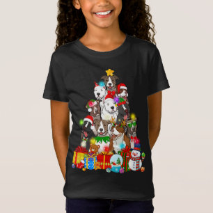 Camiseta Engraçado Cachorro Cachorro Noturno Luzes Cachorro