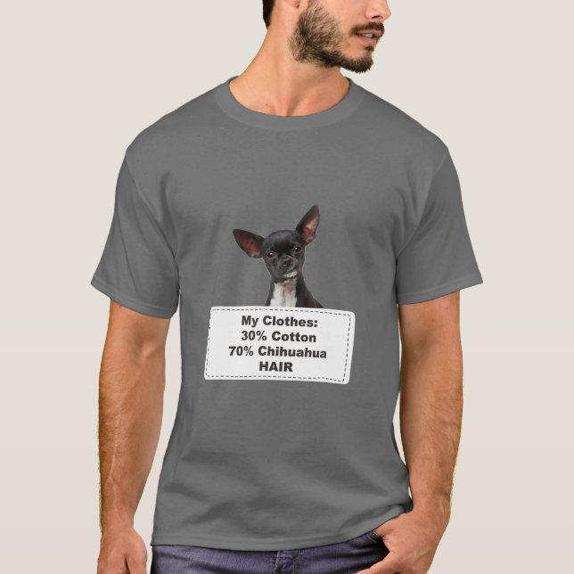 Camiseta Engraçado Cachorro Chihuahua (Frente)