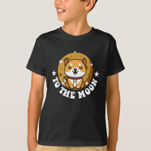 Camiseta Engraçado Cachorro De Cachorro Para A Lua